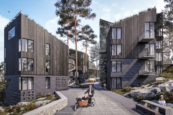 Kråkbyn och Skogsbyn – landskapsanpassade bostäder för framtidens Gustavsberg