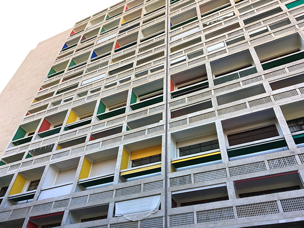 Cité Radieuse, Unité d'Habitation. Arkitekt: Le Corbusier