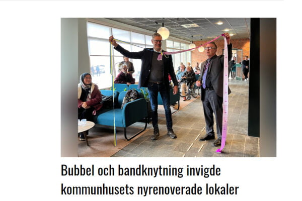 Ånge kommunhus entréplan är invigt!